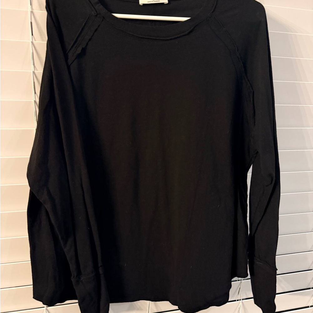 Zenana Outfitters Classic Black Long Sleeve Tee